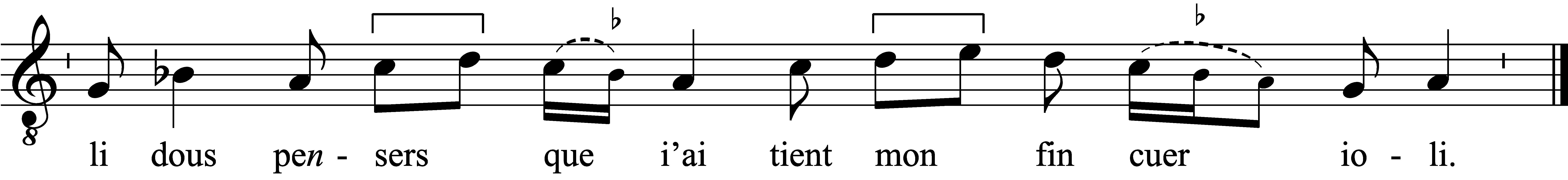 Refrain musical notation